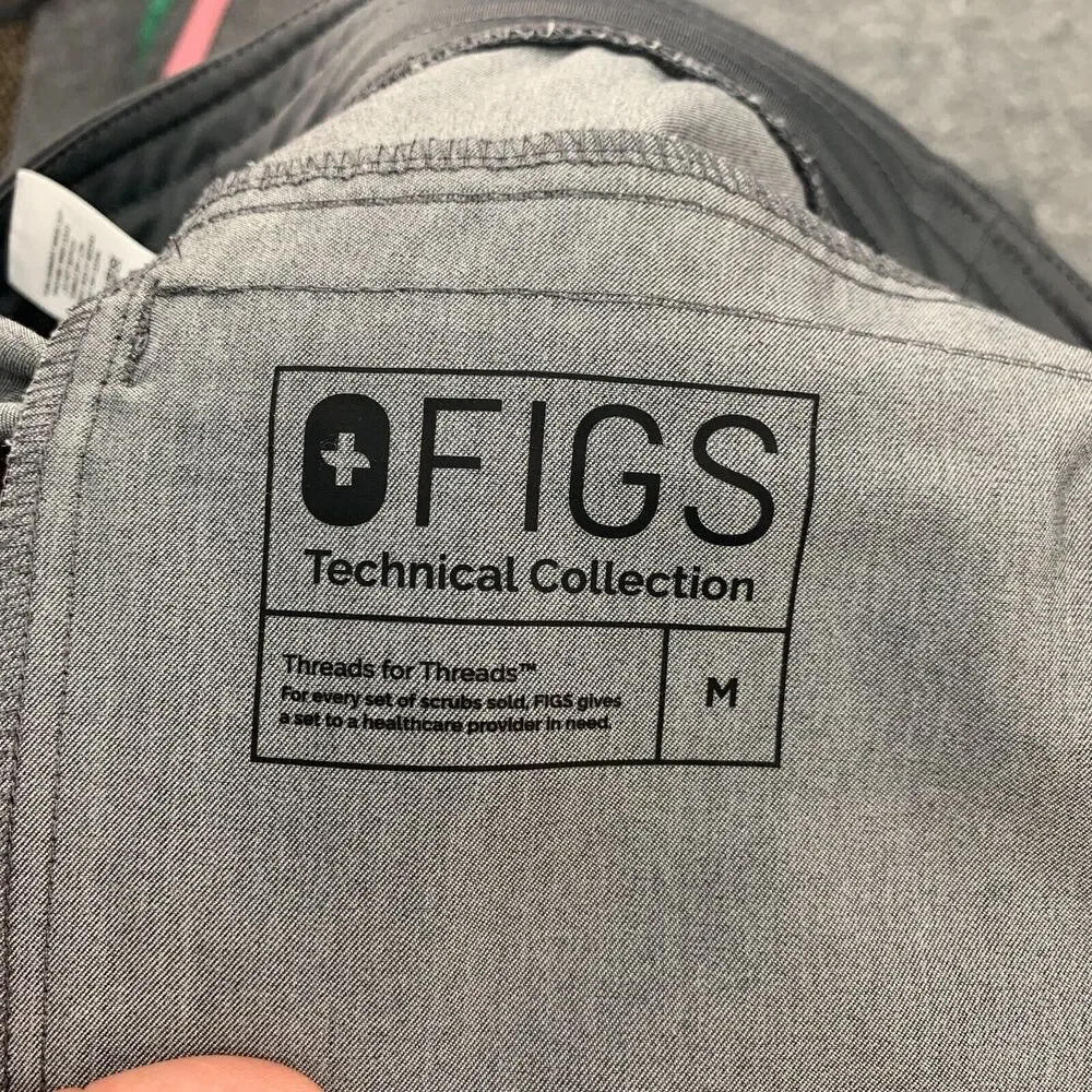Figs Scrub Pants Mens M Medium Graphite Axim Cargo Pocket Technical Collection